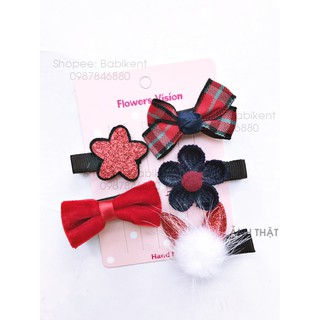 Set kẹp tóc cute cho bé
