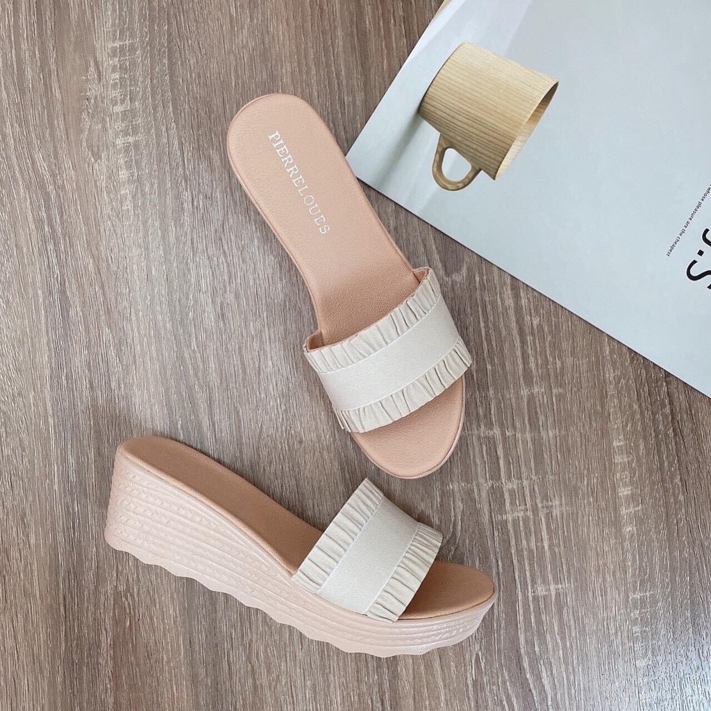 Giày cao gót 5p 1 quay ngang da mềm