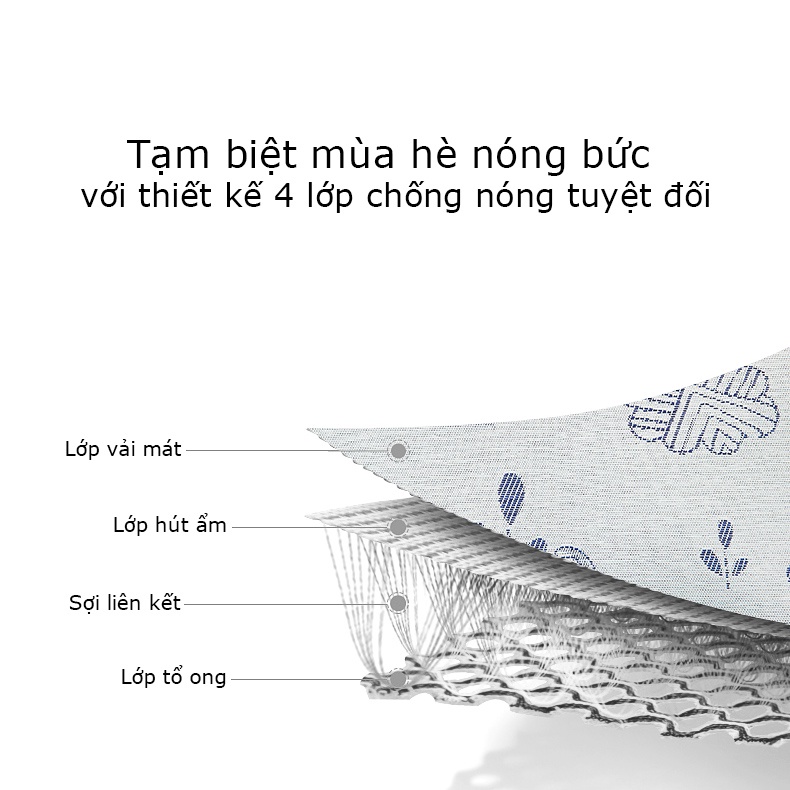 Gối điều hòa cao cấp KUB, gối trẻ em chất liệu polyester siêu thoáng khí bảo vệ giấc ngủ cho bé - KUB OFFICIAL