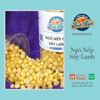 Ngô nếp non sấy lạnh | bắp tươi sấy | lon 250g | hàng loại 1 | đồ ăn vặt
