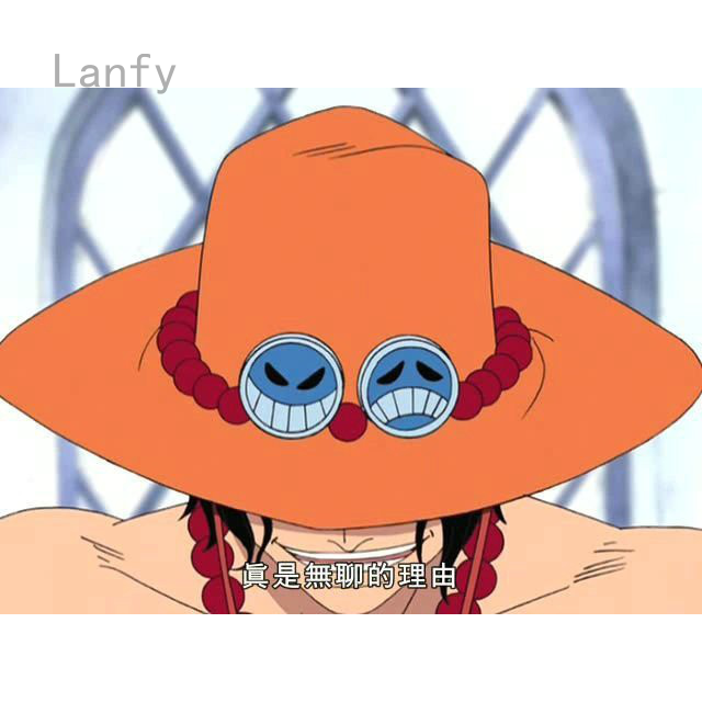 Lanfy1 Mũ hóa trang nhân vật Ace hoạt hình One Piece độc đáo