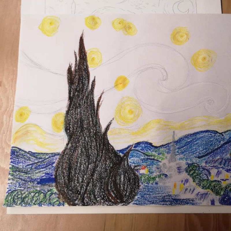 |ORDER| ALBUM ẢNH TÔ MÀU SÁP DẦU   "HELLO VAN GOGH"