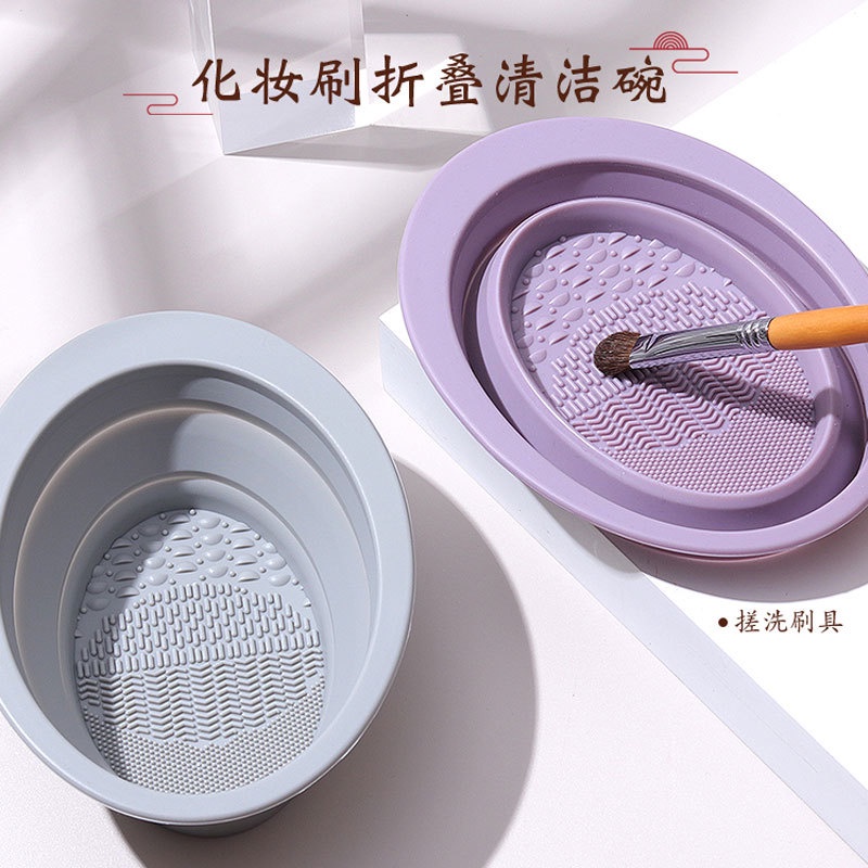 Lưới phơi khô cọ trang điểm hình túi có thể treo lên tiện lợi