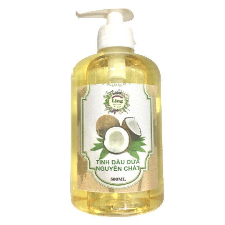 Dầu Dừa Nguyên Chất 100% chai 500ml/1000ml Dưỡng Da, Dưỡng Tóc | BigBuy360 - bigbuy360.vn