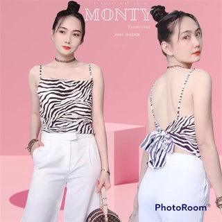 ❤️ video thật ❤️ áo yếm 2 dây hoạ tiết cá tính có mút ngực❤️
