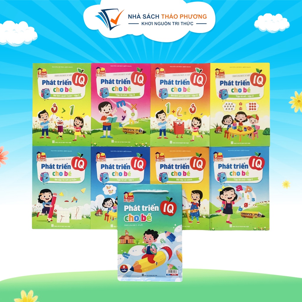 Sách - Bộ phát triển IQ cho bé 5 đến 6 tuổi