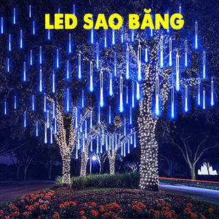 Đèn LED Sao Băng 8 Ống Trang Trí Xanh Dương