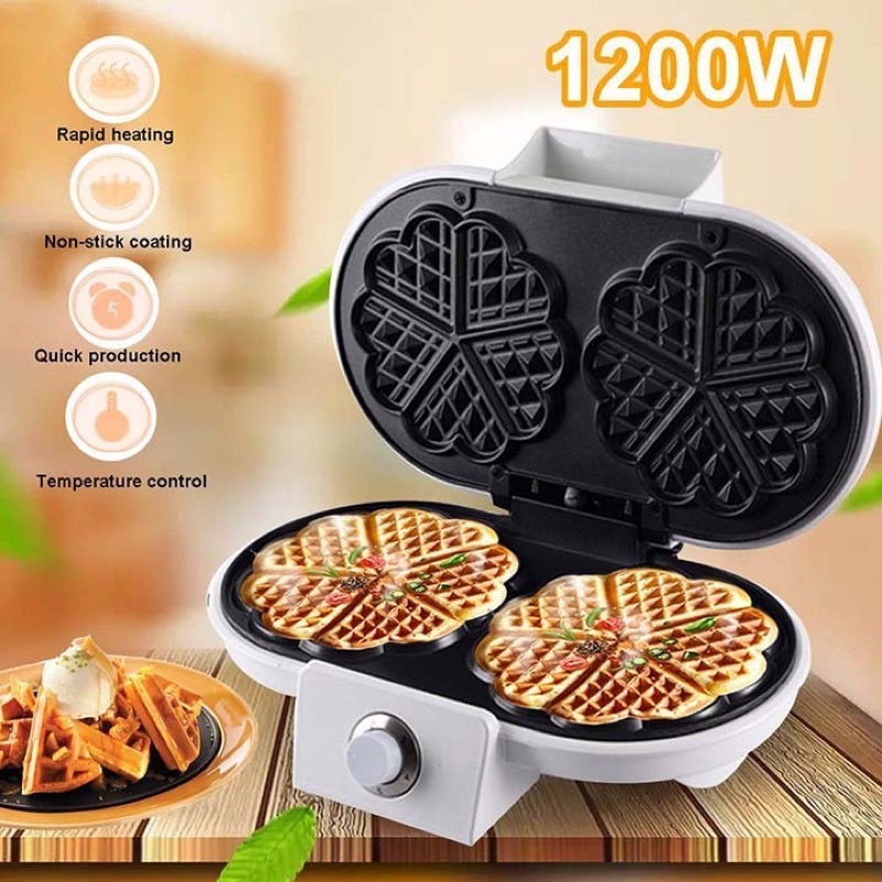 Máy làm bánh waffle, bánh tàn ong đôi Sokany