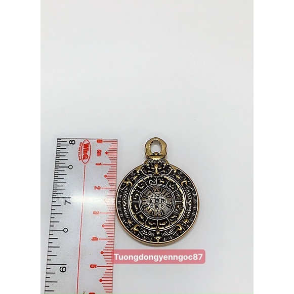 Mặt dây chuyền văn thù cửu cung bát quái tây tạng