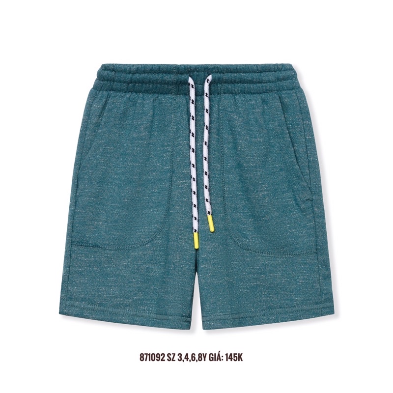 Quần short bé trai cạp chun dây rút