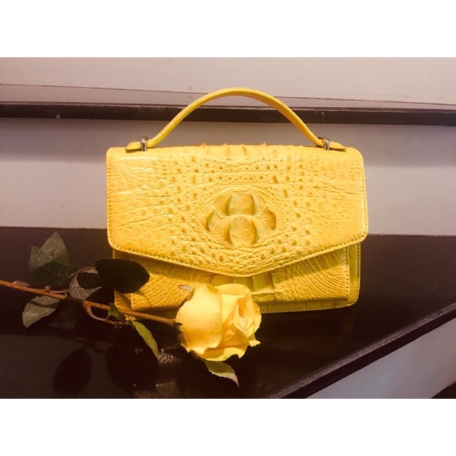 👜 Túi xách nữ full da cá sấu cao cấp chính hiệu, liền lạc từ gù đầu đến gai lưng. KHÔNG bán hàng dập vân cá sấu.
