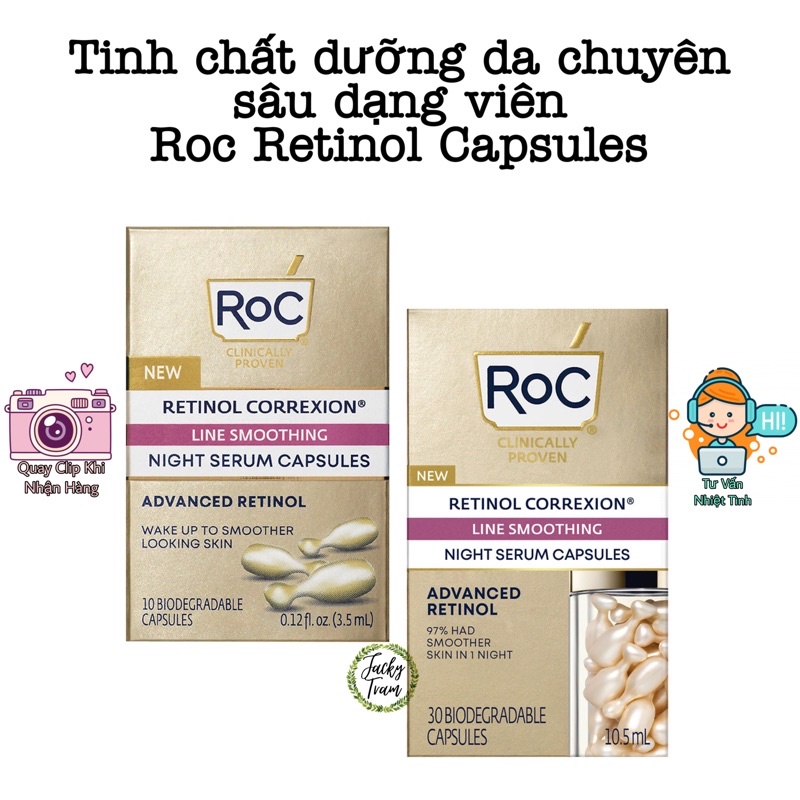 [New] Tinh chất dưỡng da RoC Retinol Correcxion Night Capsules