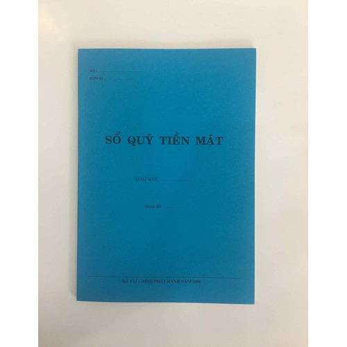 Sổ quỹ tiền mặt A4 (Combo 10 quyển)