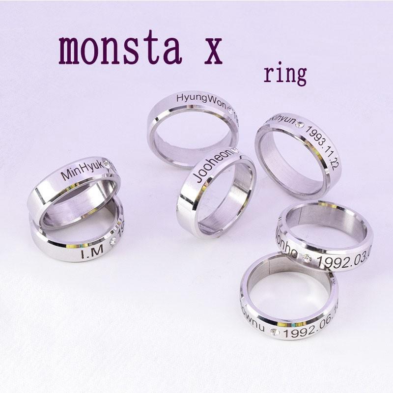 Nhẫn đeo tay tên các thành viên Monsta X