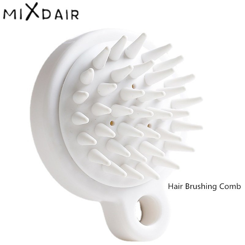 Lược massage gội đầu MIXDAIR bằng silicon mềm mát xa da đầu loại bỏ gàu tiện dụng