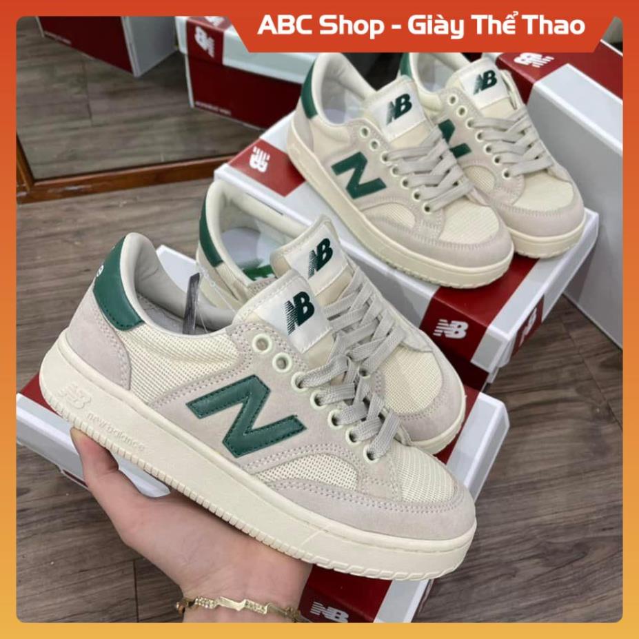 [FreeShip+ Hàng Cao Cấp] Giày Sneaker Nb Crt 2.0  Chữ xanh lá, Giầy thể thao Newbalance 550  trắng N xanh Hot trend