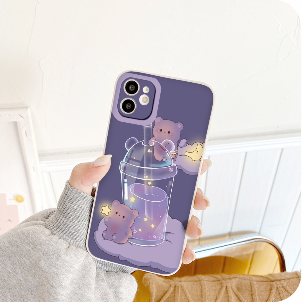 Ốp IPHONE Gấu Mây trăng sao ốp lưng iphone 13promax 6 6plus 7 plus 8 x xr xsmax 11 promax 12 pro max 11pro vuông