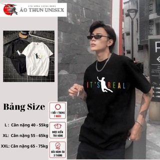 Áo thun văn toàn it’s real tee "cú ngã" nam nữ tay lỡ cổ tròn hottrend 2021 kakishop