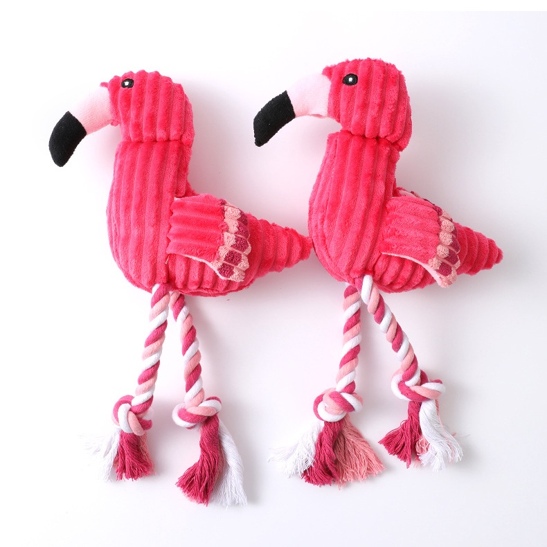 Đồ chơi bông hồng hạc dành cho chó mèo