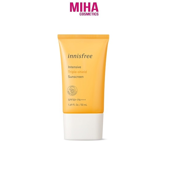 Kem Chống Nắng Điều Chỉnh Tông Da Innisfree Intensive Triple Shield Sunscreen SPF 50+ PA++++ 50ml Hàn Quốc