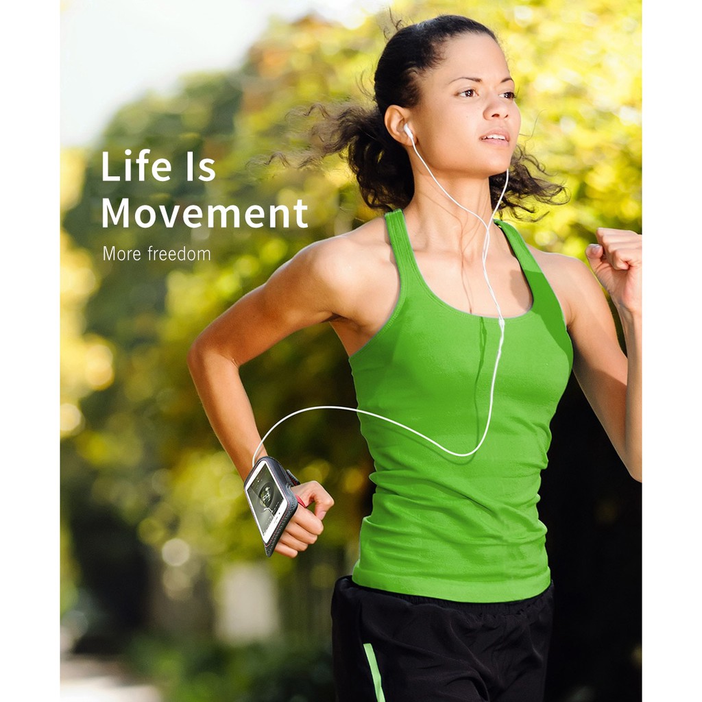 Túi chống nước chính hãng Baseus Flexible Wristband thiết kế bao đeo tay thể thao cao cấp cho điện thoại dưới 6 inch