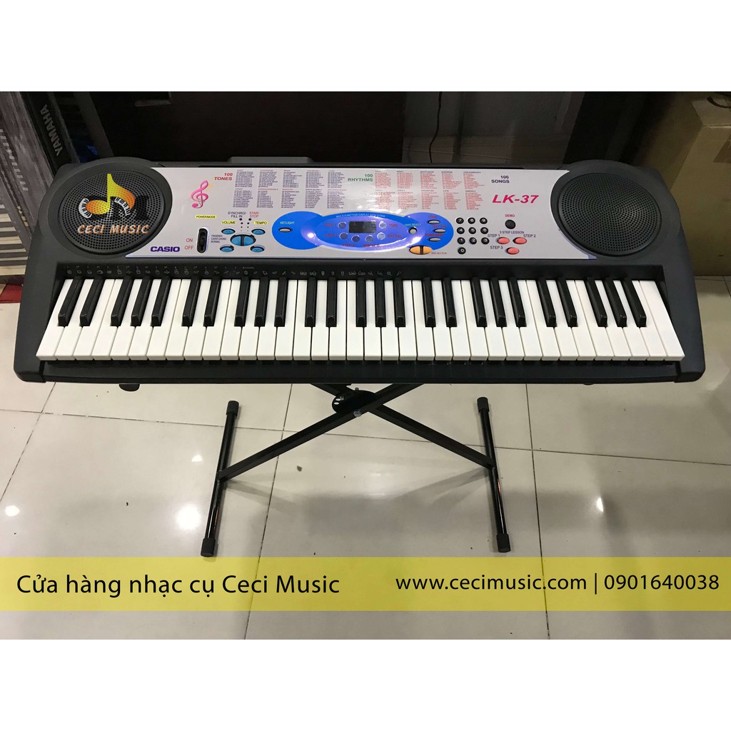 Đàn Organ Casio LK37 Like New 90%, Sản xuất tại Nhật, dễ sử dụng cho người mới học, trẻ em hoặc người học nâng cao