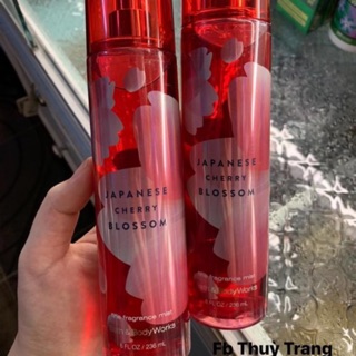 Xịt thơm toàn thân Bath and bodywork hoa anh đào