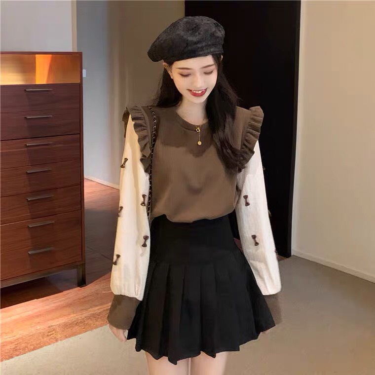 [ORDER TAOBAO] Áo Len Tay Bèo Kiểu Dáng Xinh Xắn | BigBuy360 - bigbuy360.vn