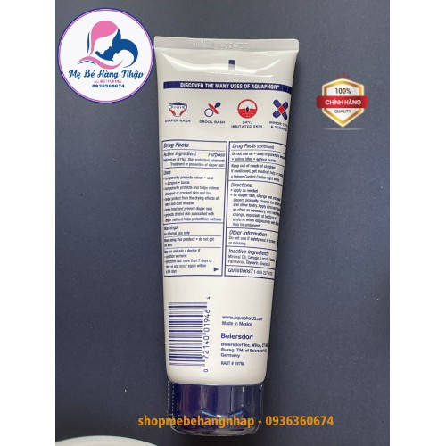 [BILL MỸ SẴN HÀNG] KEM CHỐNG HĂM TẢ EM BÉ AQUAPHOR Healing Ointment Advanced Therapy 198g USA