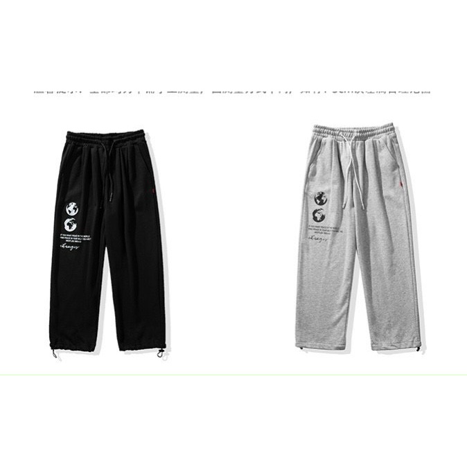 &lt;FREE SHIP&gt; QUẦN JOGGER NỈ NAM NỮ UNISEX ỐNG RỘNG THỂ THAO CHẤT DÀY DẶN, ĐẸP Y ẢNH (hinhtraidat)