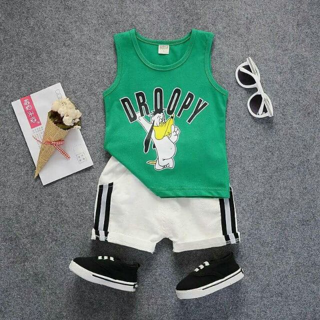 Bộ sát nách dropy bé trai