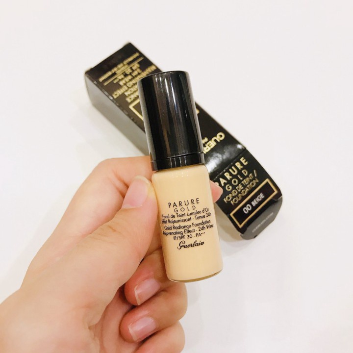 [Mini size 5ml] Guerlain - Kem Nền Guerlain Parure Gold Radiance Foundation Beige 5ml