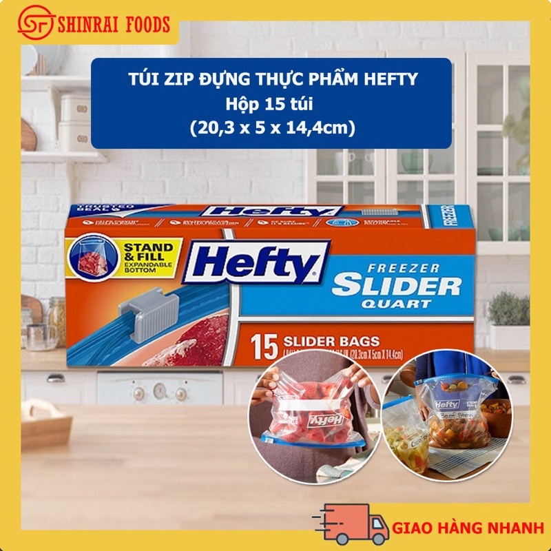 Túi đựng thức ăn Heftly hàng Mỹ