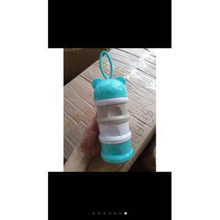 Bình chia sữa bột 3 tầng mặt gấu cho bé