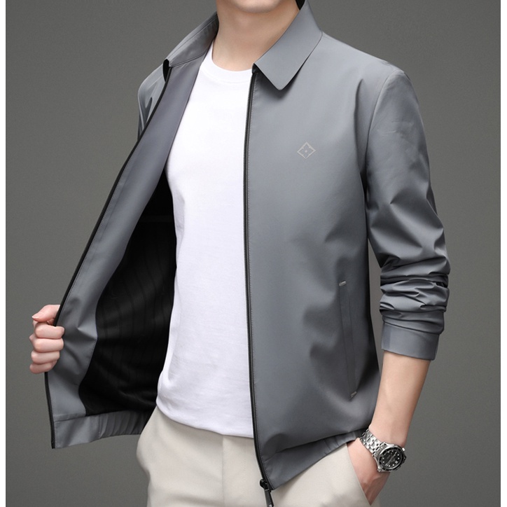 Áo khoác nam Áo khoát nam gió dù 2 lớp chống nắng CÁN CỔ SƠ MI hàng bao chất hàng chuẩn shop-A1035