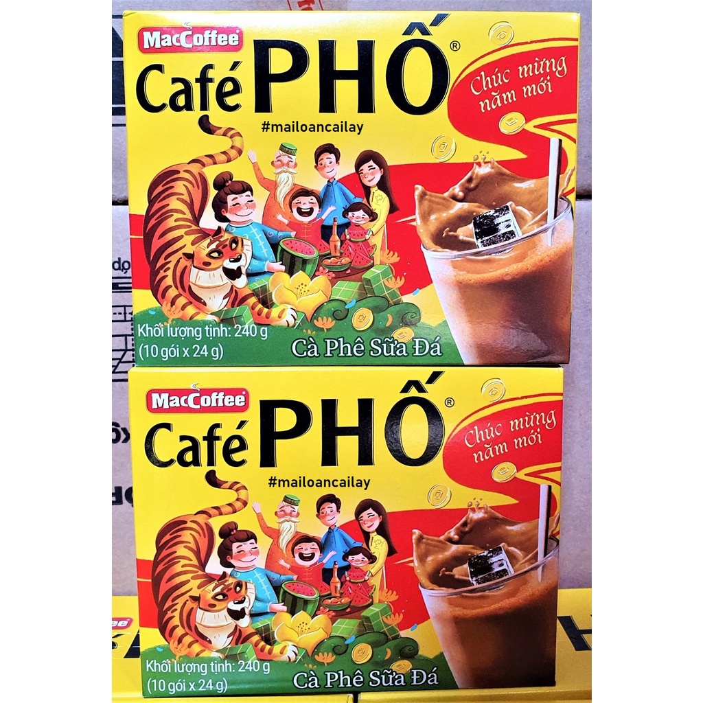 CAFE PHỐ HỘP 10 GÓI x 24G