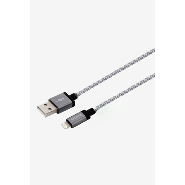 💥Chính Hãng💥Cáp sạc Philips -Dây Lightning DLC2508N (1.2M) hỗ trợ sạc nhanh cho iphone/ipad-Siêu bền-Chống gẫy-BH24thang