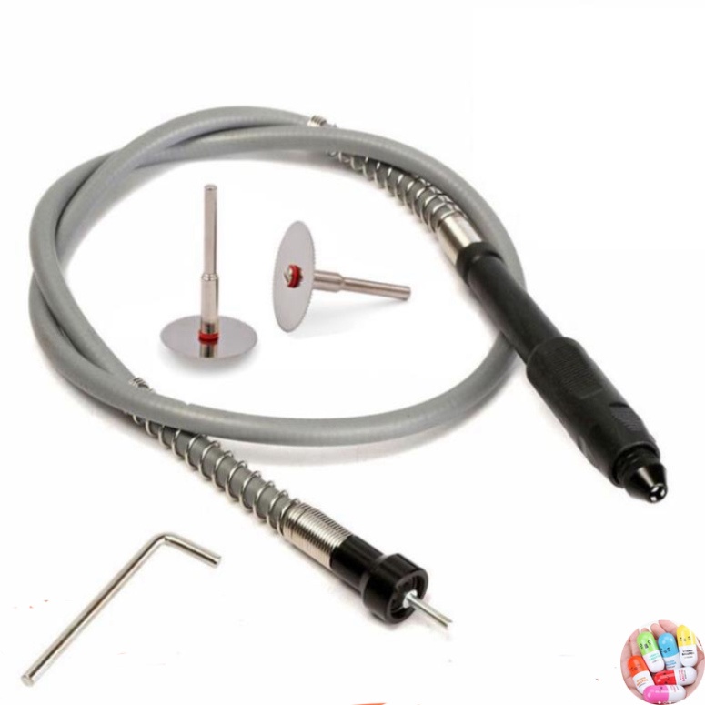 Dây nối dài máy khoan chuyển thành máy mài khắc mini mầu ghi - dây truyền động máy khoan