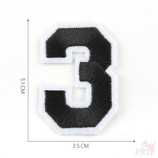 Miếng vá ủi thêu số- sticker ủi thêu- patch ủi là