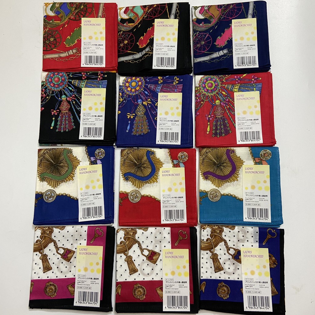 [Freeship 50k] Khăn tay/ khăn mùi xoa họa tiết xích