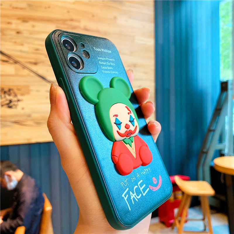 Ốp Lưng Hình Chú Hề 3d Cho Iphone 11 12 Pro Max X Xr 11 Xs Max 7 8 6 6s plus TPU Full Protection Soft Cover