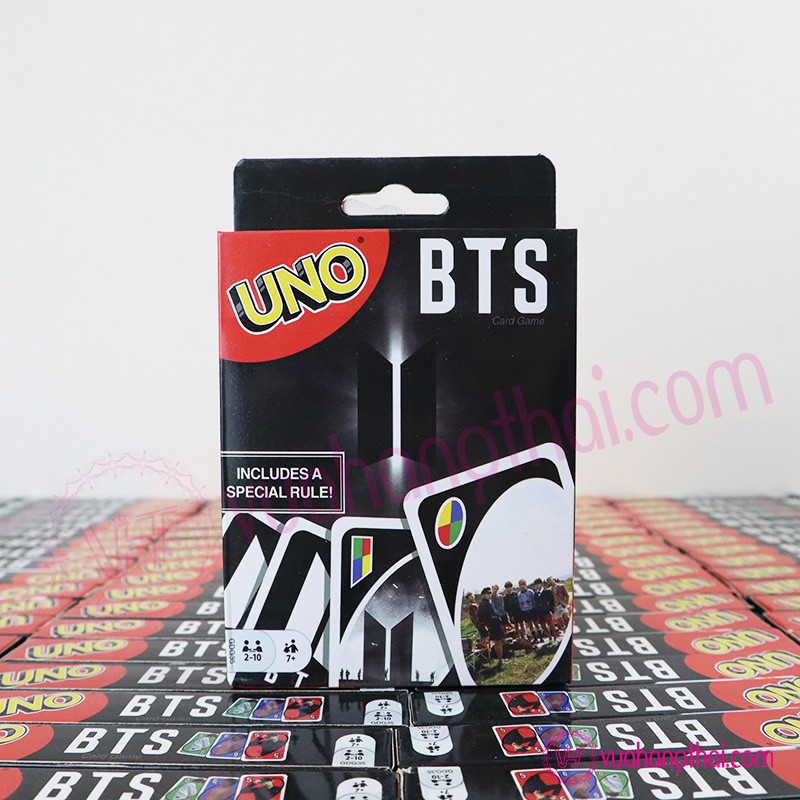 Bộ bài trò chơi UNO BTS giấy bìa cứng cao cấp