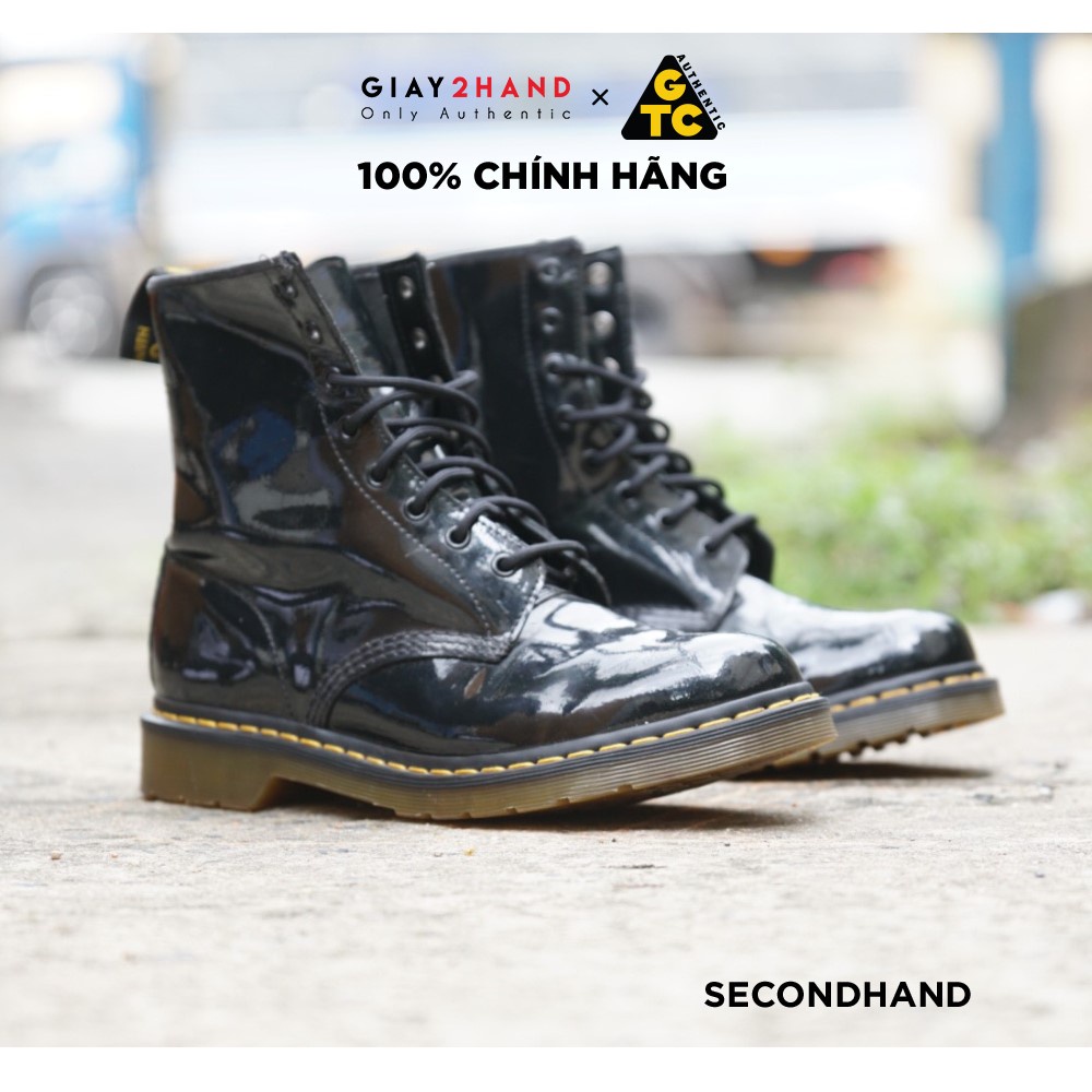 Giày DR.MARTENS SMOOTH LEATHER LACE UP BOOTS CŨ CHÍNH HÃNG