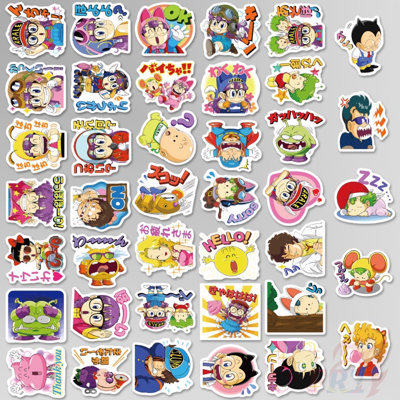 ❉ Arale / Dr. Slump - Anime Giấy và decal dán tường ❉ 40Pcs/Set DIY Decals Stickers for Diary Scrapbooks Skateboard
