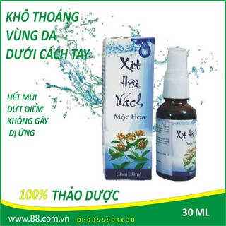 Xịt hôi nách mộc hoa - tiêu diệt hoàn toàn vi khuẩn có trong tuyến mồ hôi dưới nách
