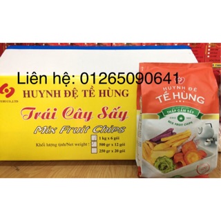 Trái cây sấy 500gram mẫu mã mới Huynh Đệ Tề Hùng