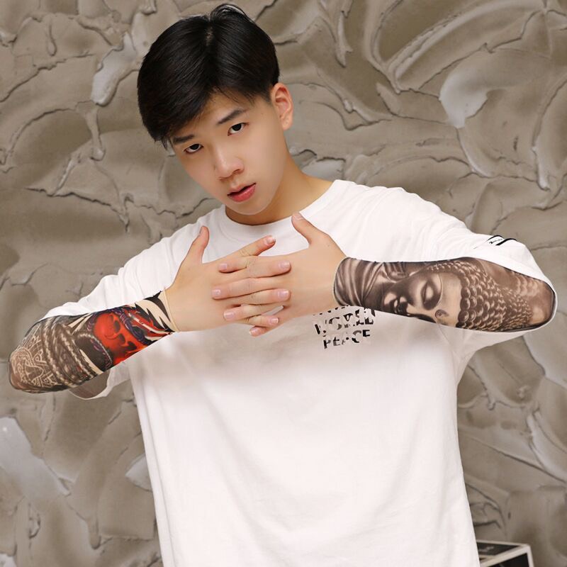 Găng Tay Chống Nắng Hình Xăm Tattoo Cực Ngầu