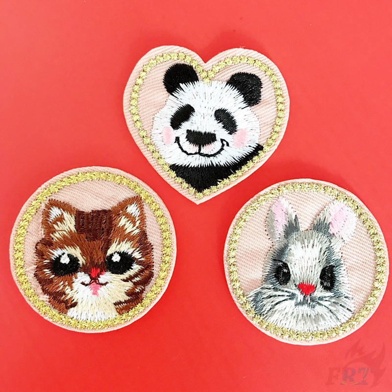 Sticker ủi thêu hình thú mèo dễ thương
