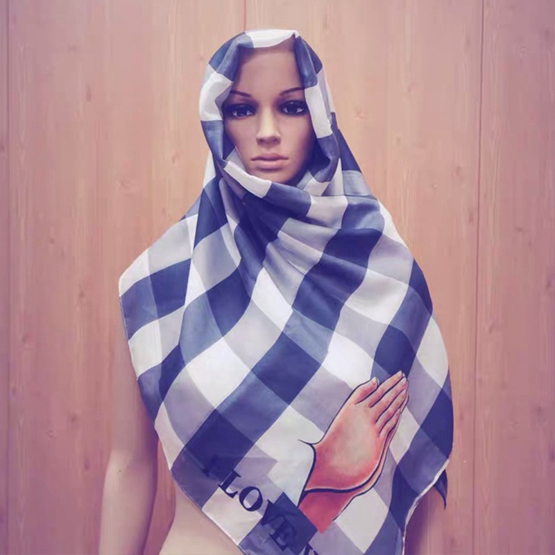 Khăn Choàng Cổ Đa Năng Chống Lạnh Họa Tiết Kẻ Sọc Thời Trang Mùa Đông Cho Nữ