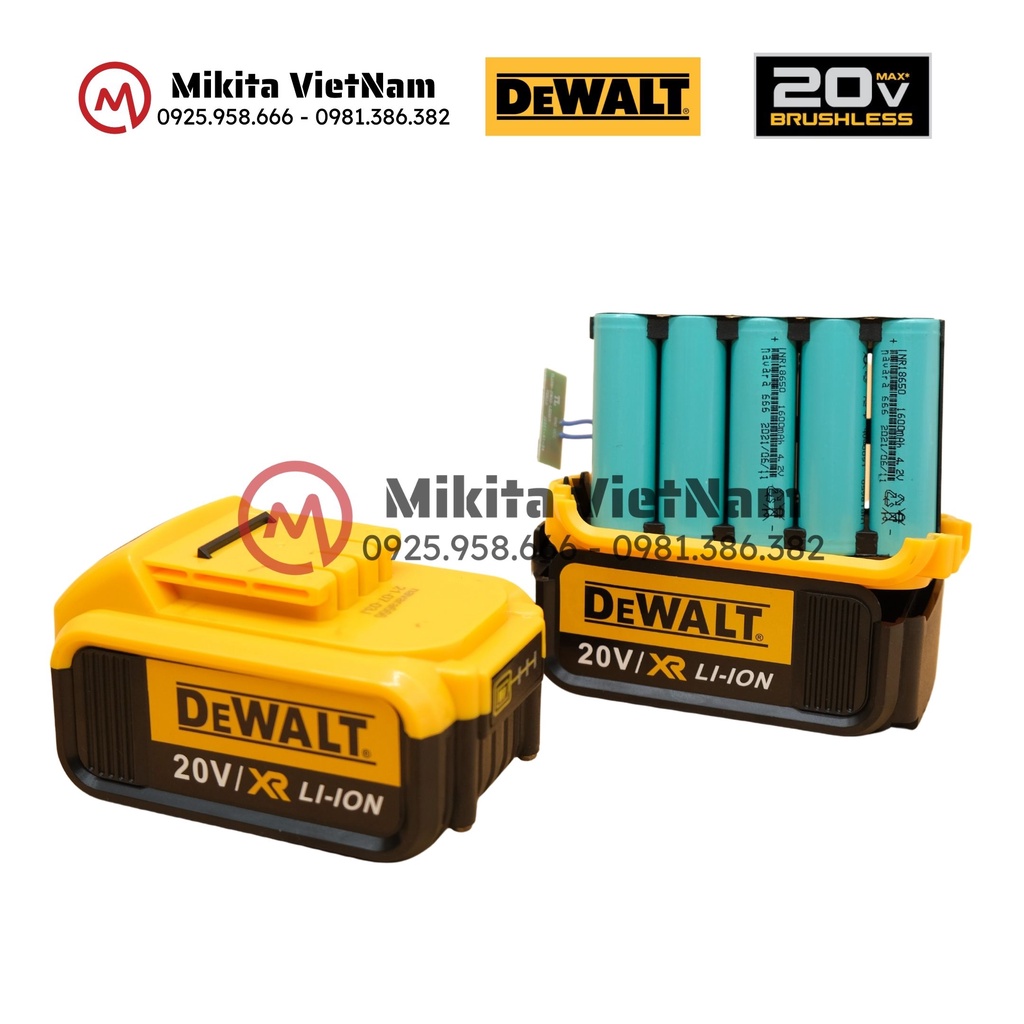Máy Khoan Pin DeWaLT 20V Động Cơ Không Chổi Than, Đầu Auto Lock Thép 13mm